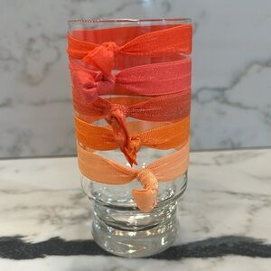 NWT⛱️Anthropologie - Citrus Orange Hair Ties Set of 5 - OS